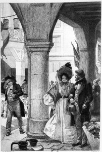 Emma Bovary wandelt met een metgezel uit 